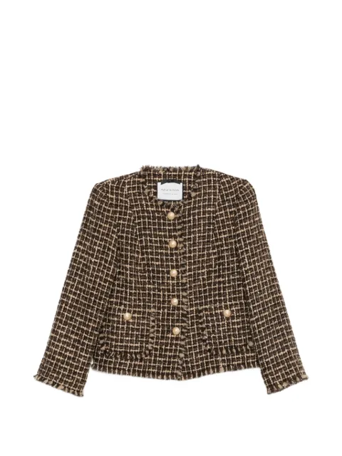 ANDIATA frayed-edge tweed jacket