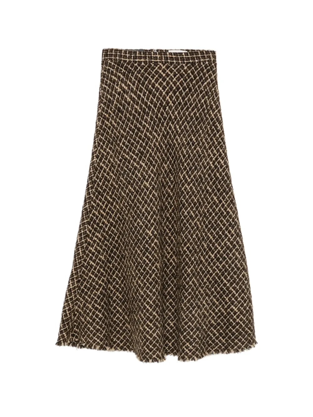 ANDIATA tweed midi skirt