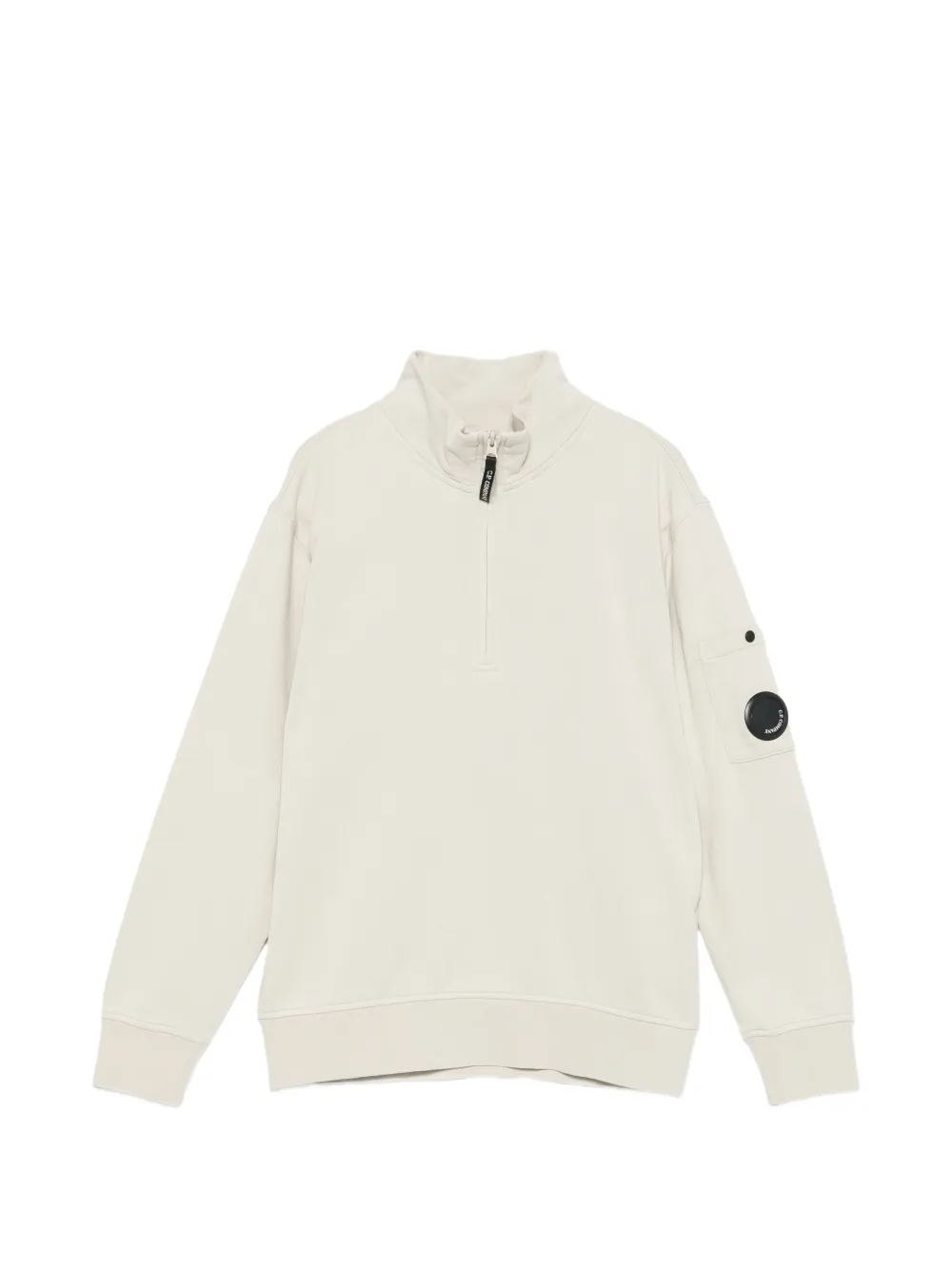 C.P. Company Kids sweat zippé à détail lentille signature - Gris