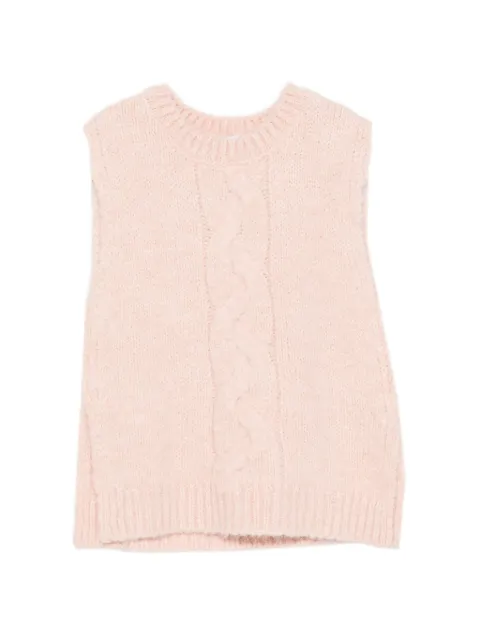LARANJINHA cable-knit sweater top