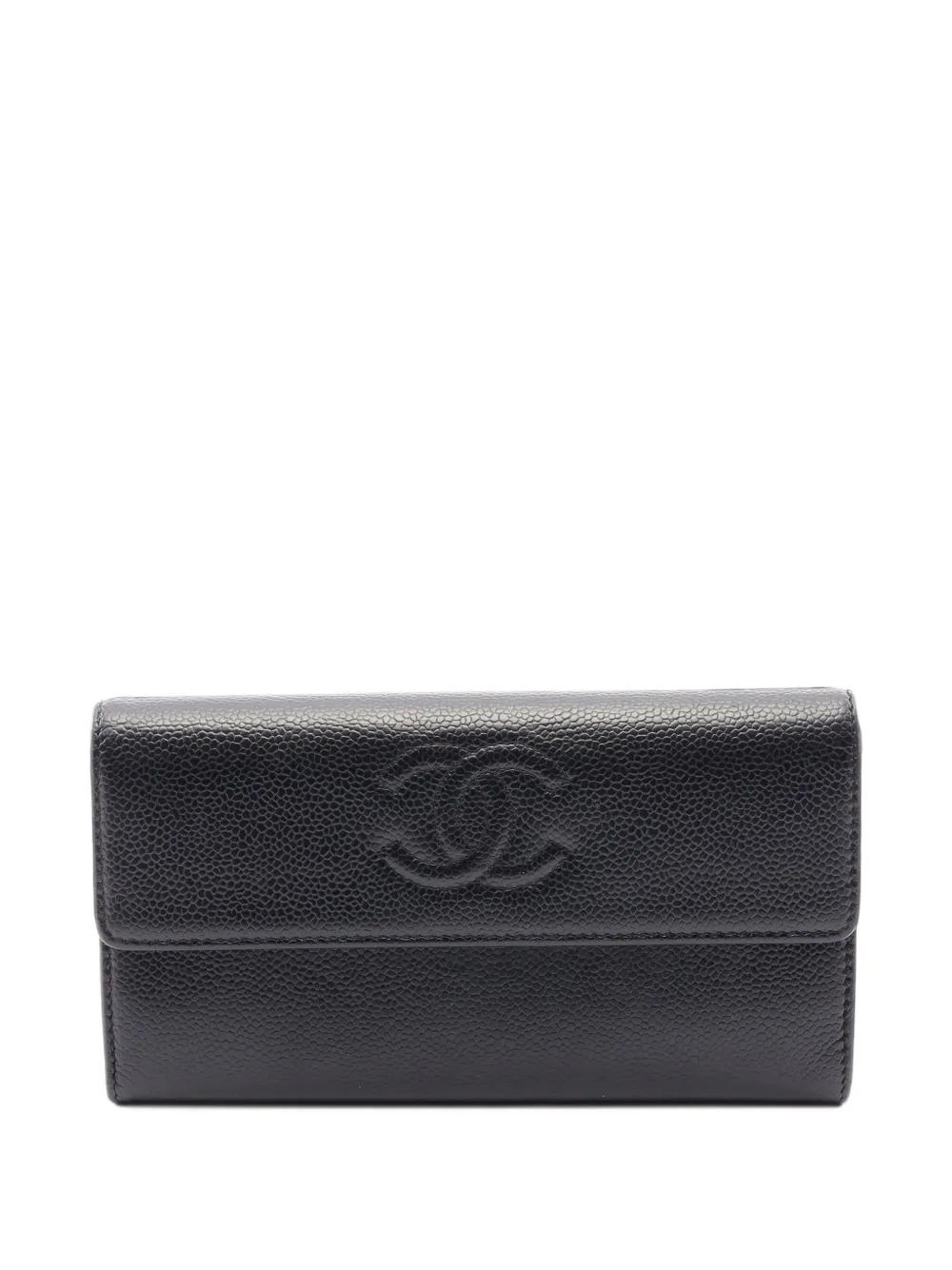 CHANEL Pre-Owned 2016-2017 CC bi-fold long wallet - Nero