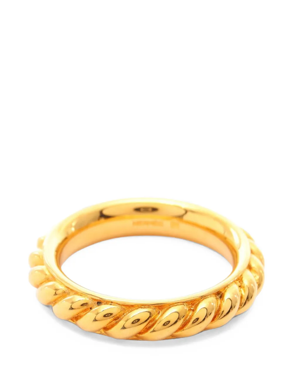 Hermès Pre-Owned 2010s twisted-rope ring - Oro