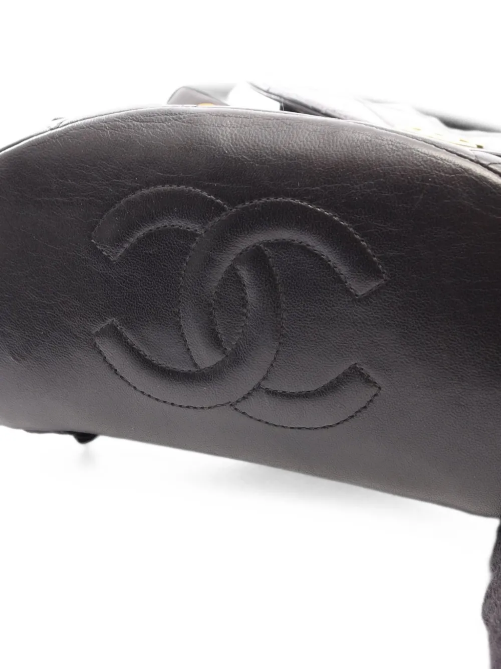 CHANEL Pre-Owned 1996-1997 Matelassé turn-lock backpack Zwart