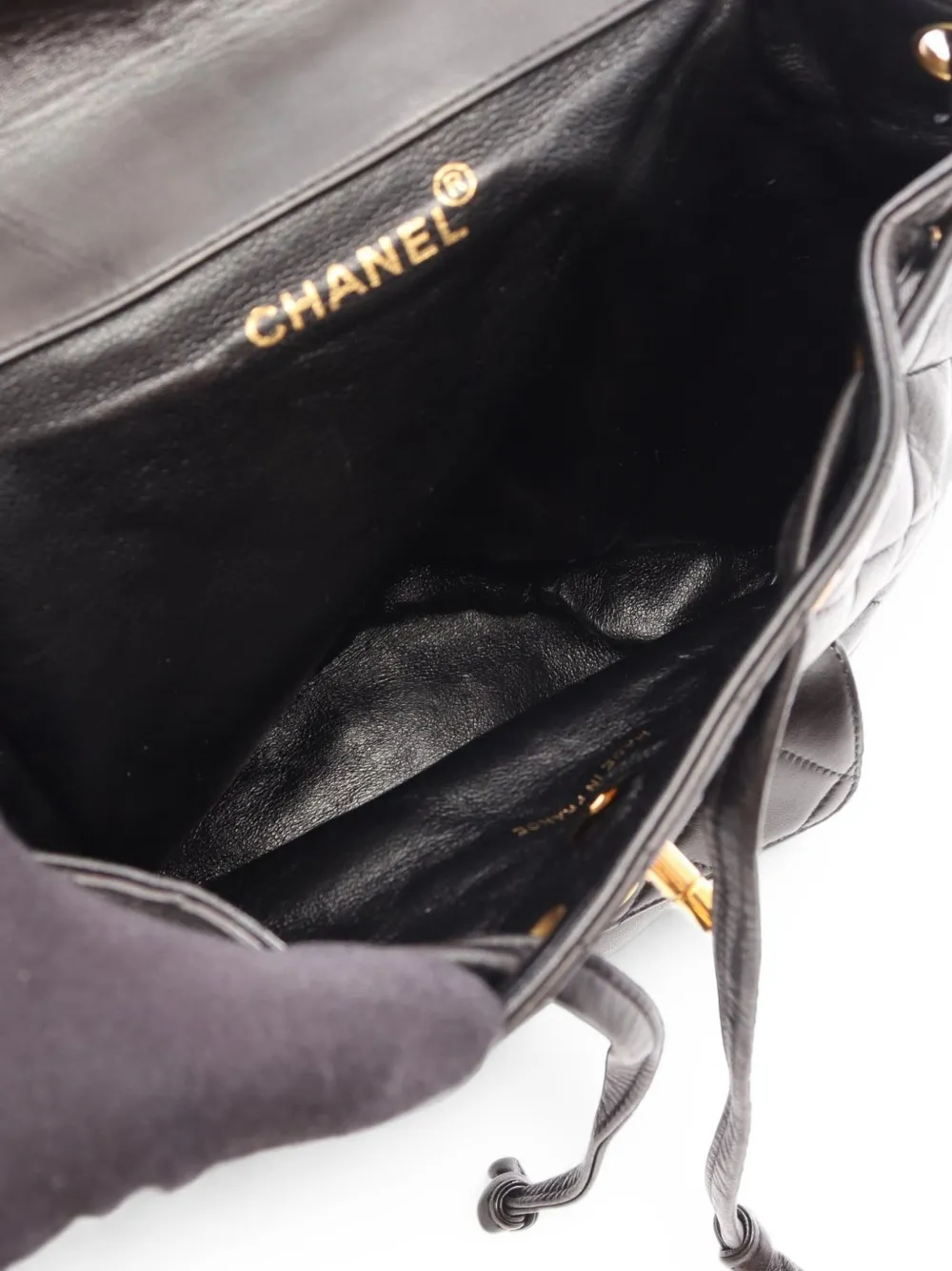 CHANEL Pre-Owned 1996-1997 Matelassé turn-lock backpack Zwart