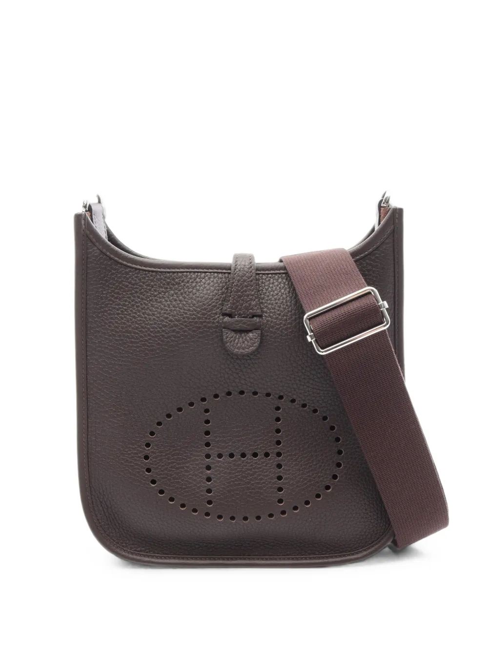 Hermès Pre-Owned 2026 23 Evelyne perforated shoulder bag - Marrone
