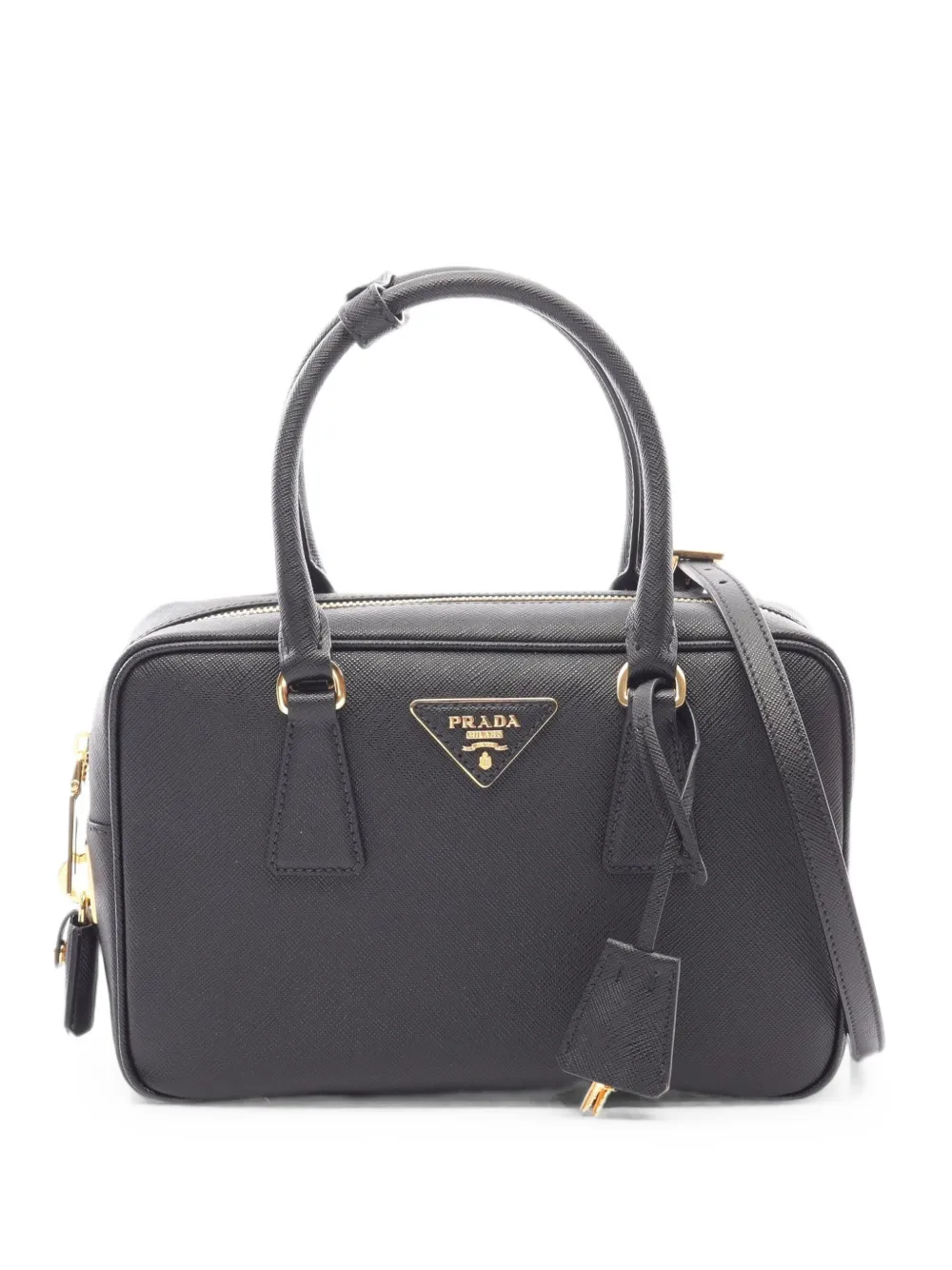Prada Pre-Owned 2020s small Saffiano Lux tote bag - Nero