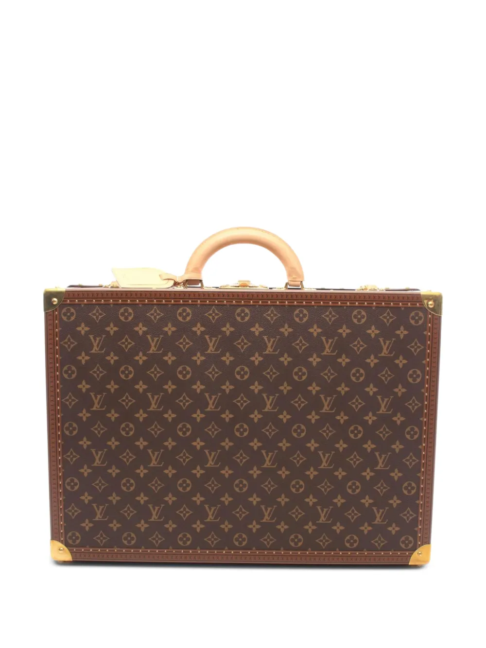 Louis Vuitton Pre-Owned 1920 55 Alzer Monogram trunk bag case - Marrone
