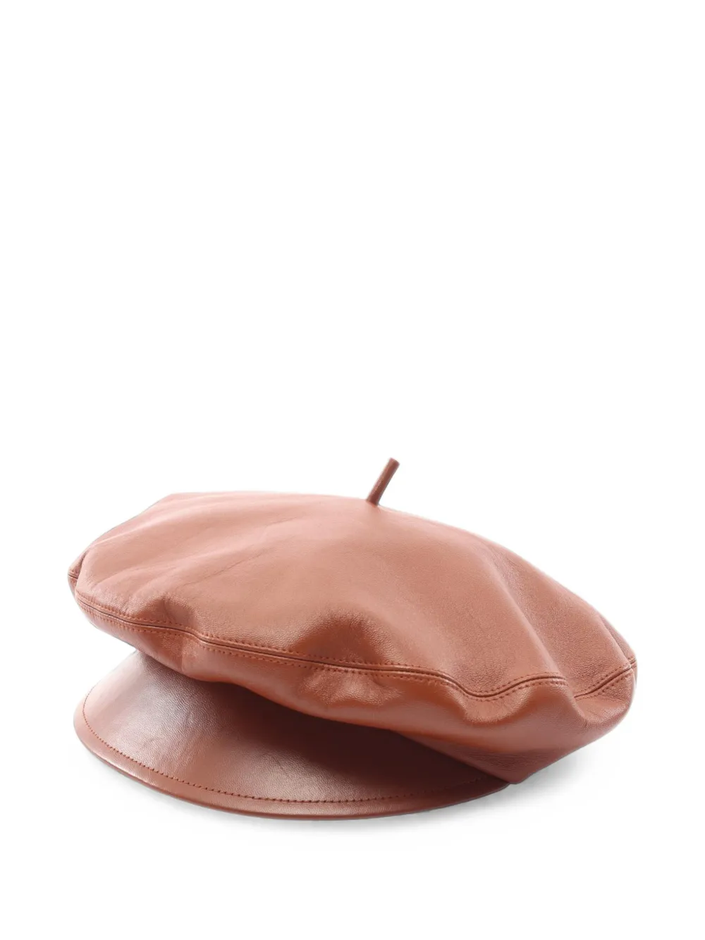 Christian Dior Pre-Owned chapeau en cuir (années 2010) - Marron