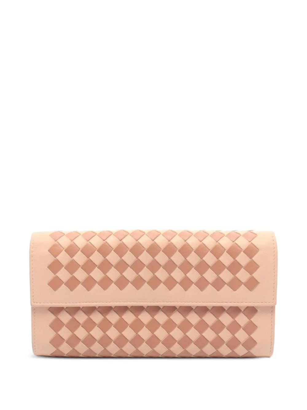 Bottega Veneta Pre-Owned 2010s Intrecciato bi-fold long wallet - Rosa
