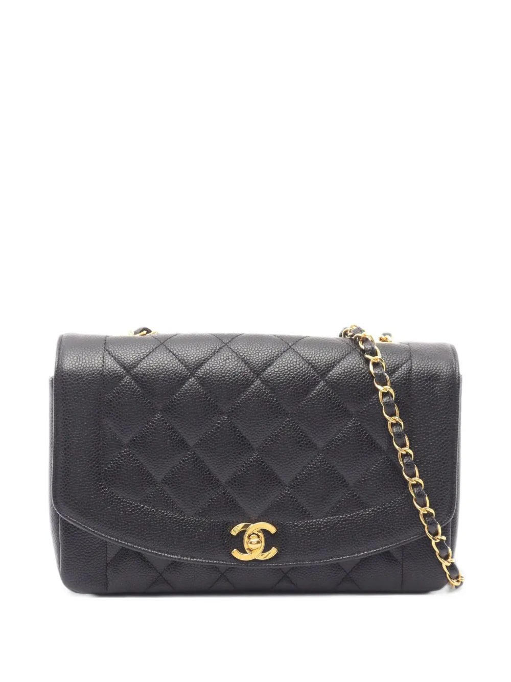 CHANEL Pre-Owned 1994-1996 Matelassé Diana crossbody bag - Nero