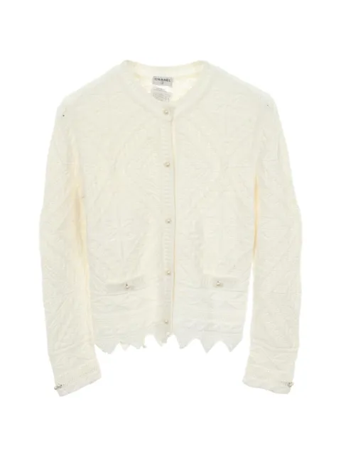 CHANEL Pre-Owned 1986-1988 crochet-knit cardigan