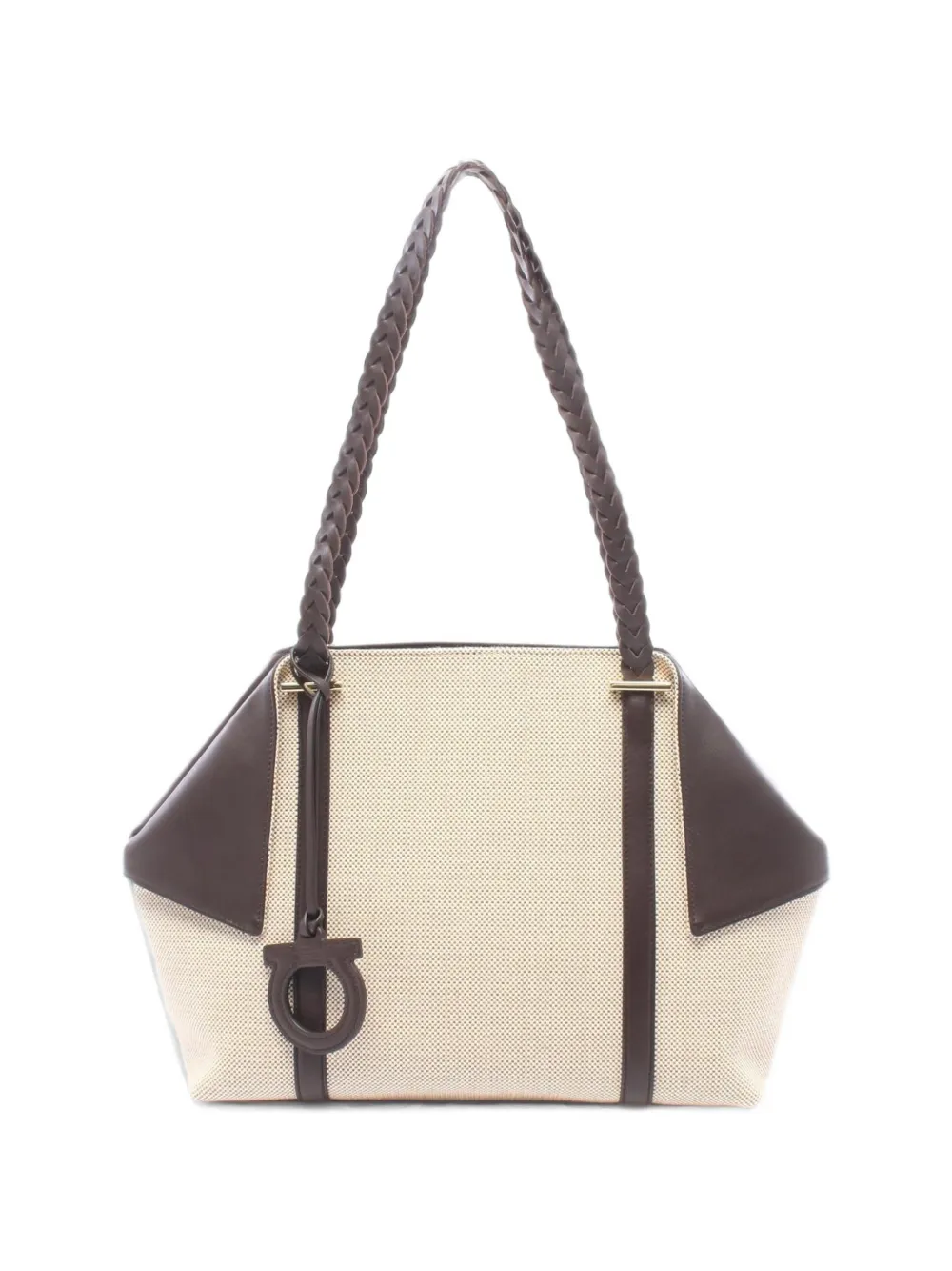 Ferragamo Pre-Owned 2010s braided handle tote bag - Toni neutri