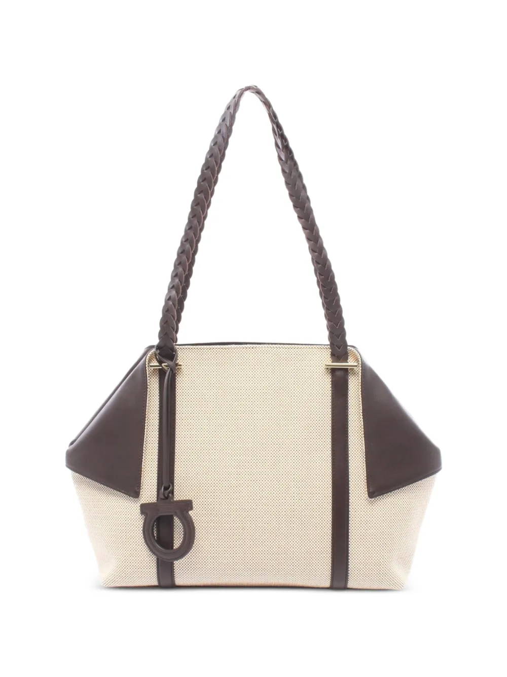 Ferragamo Pre-Owned 2010s braided handle tote bag - Toni neutri