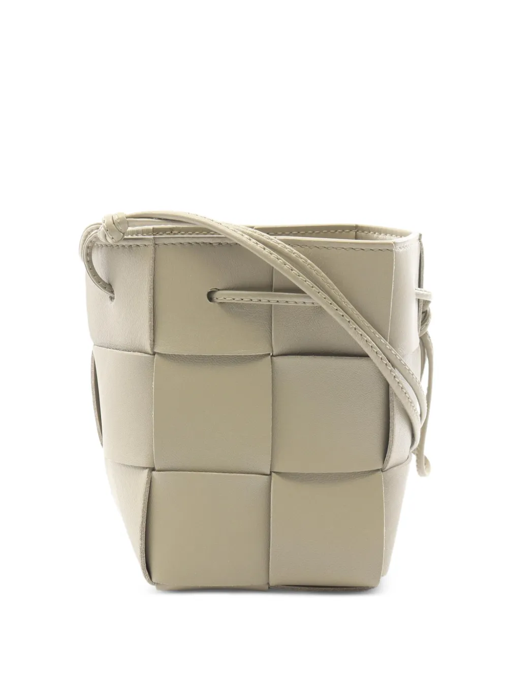 Bottega Veneta Pre-Owned mini sac seau Cassette Intrecciato (années 2010) - Vert Bottega Veneta Pre-Owned mini sac seau Cassette Intrecciato (années 2010) - Vert
