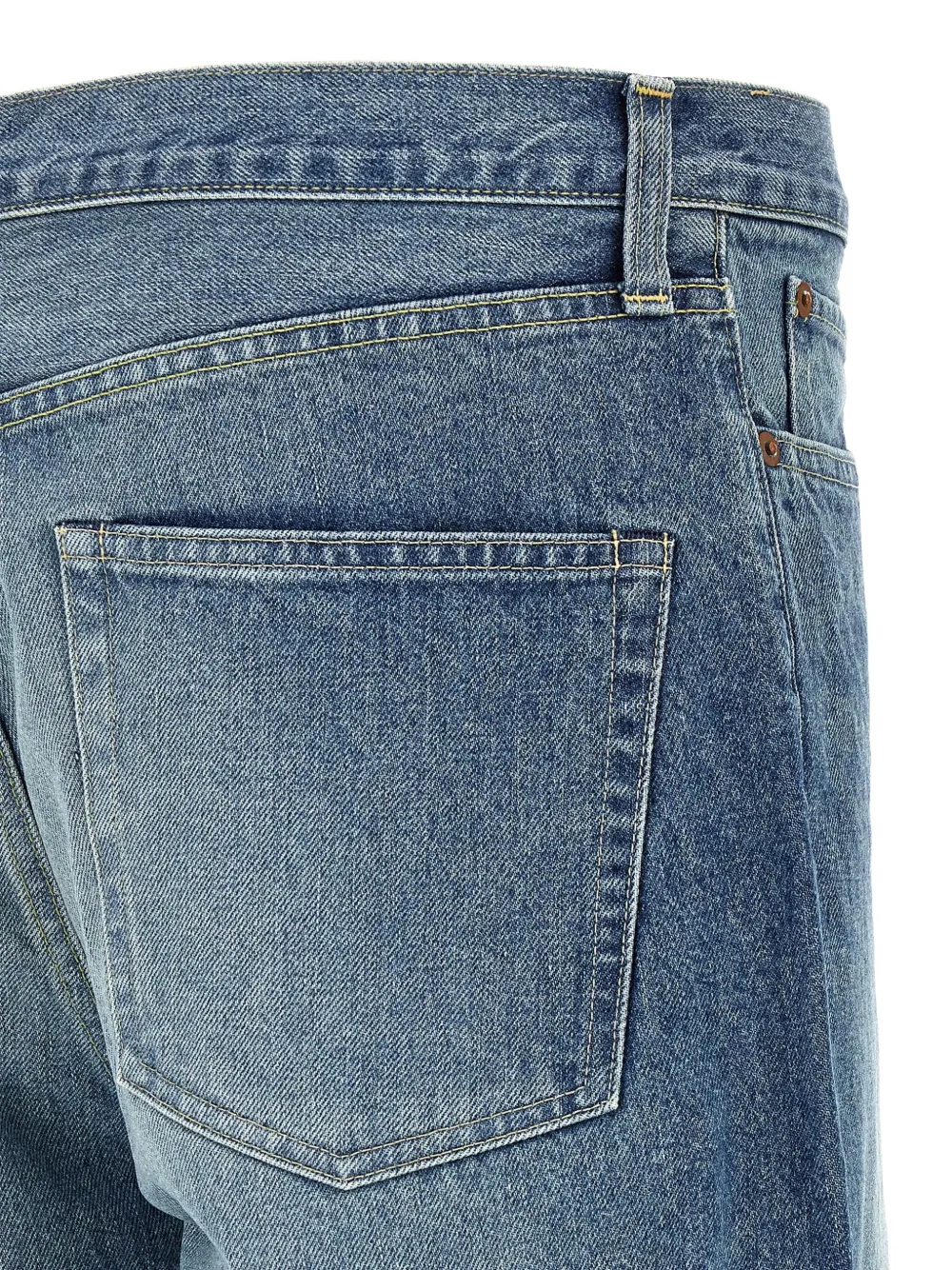 STEIN Ruimvallende jeans met vervaagd effect Blauw