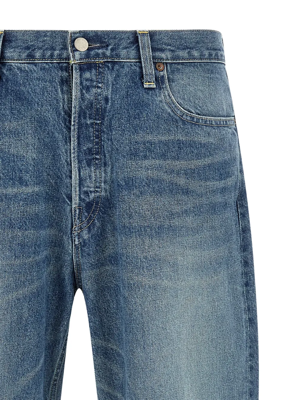 STEIN Ruimvallende jeans met vervaagd effect Blauw