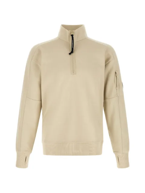 C.P. Company diagonal raised fleece Lens half-zip sweatshirt