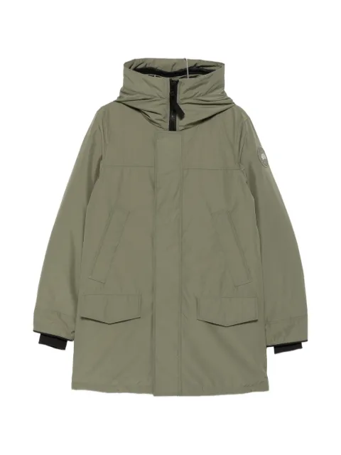 Canada Goose hooded logo-patch coat