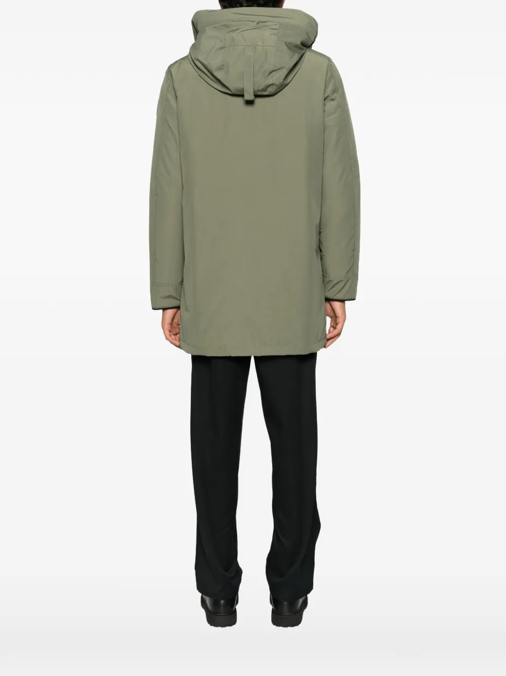 Canada Goose Jas met logopatch en capuchon Groen