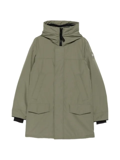 Canada Goose hooded logo-patch coat