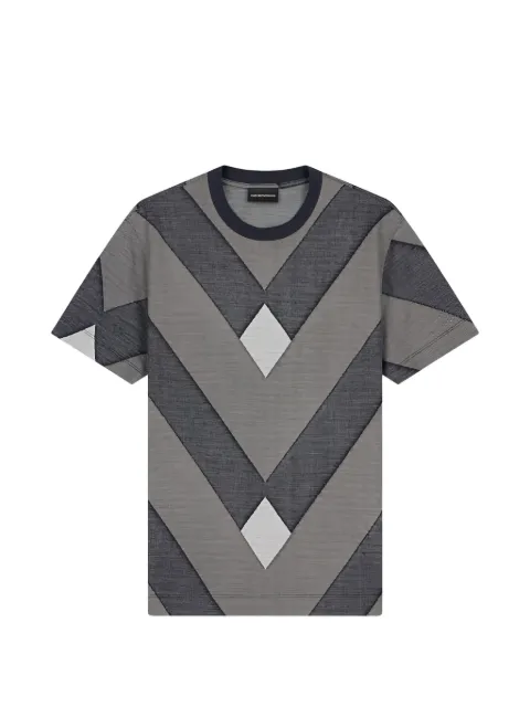 Emporio Armani chevron-patterned T-shirt