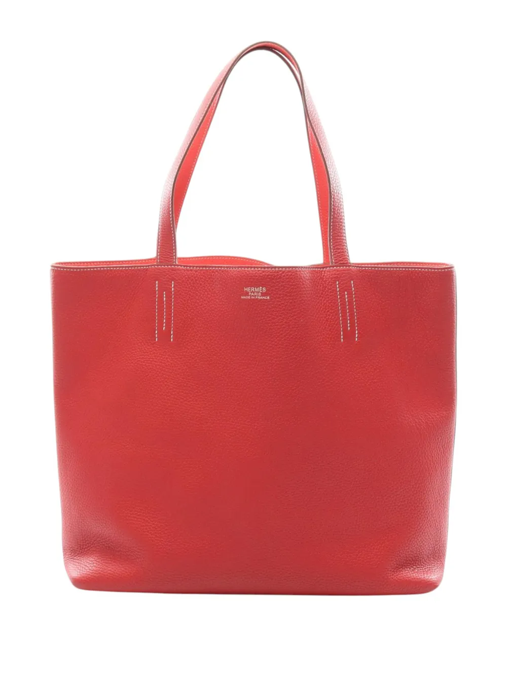 Hermès Pre-Owned 2013 Clemence Double Sens 45 tote bag - Rosso