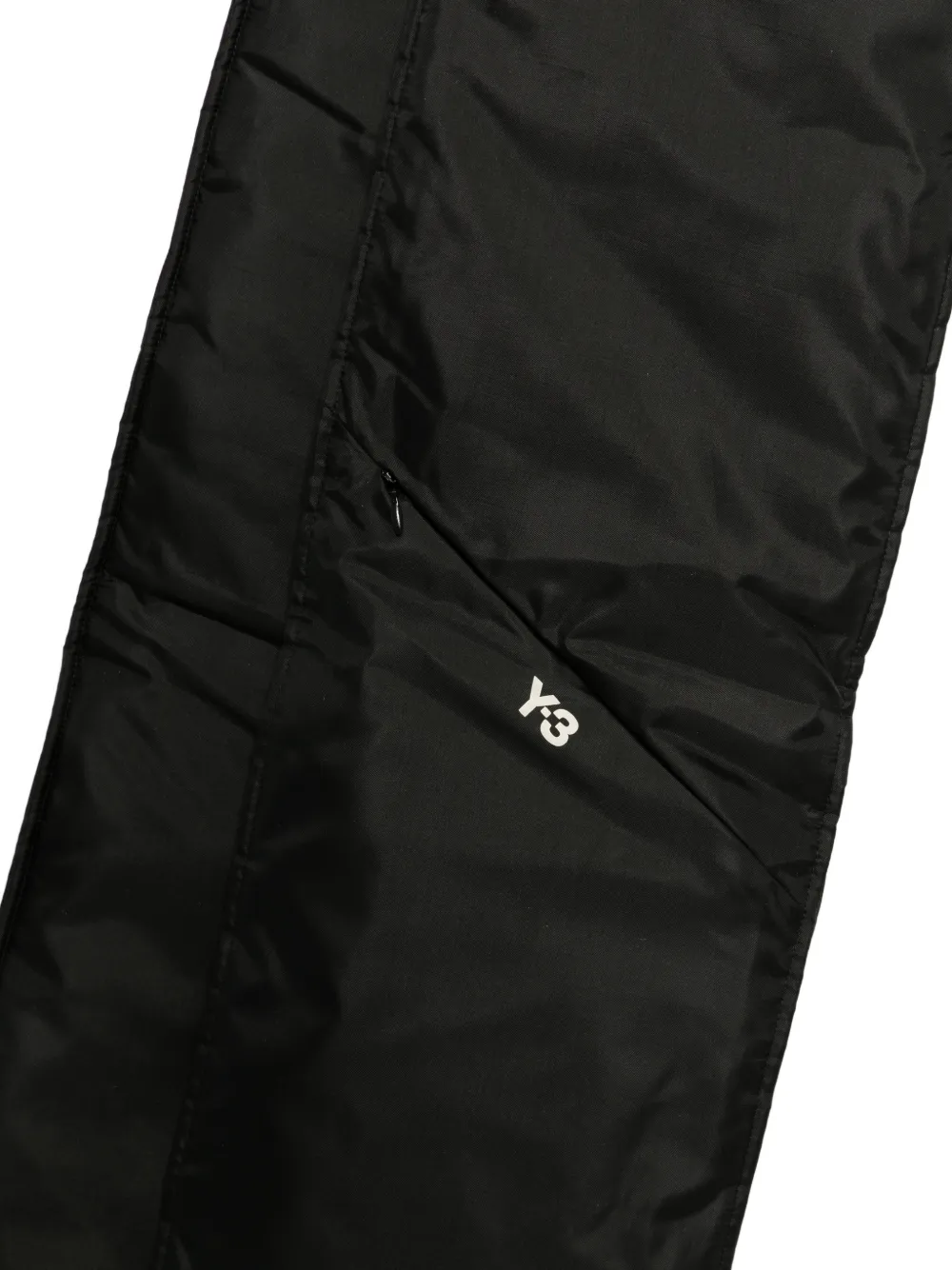 Y-3 padded-design hooded scarf Zwart