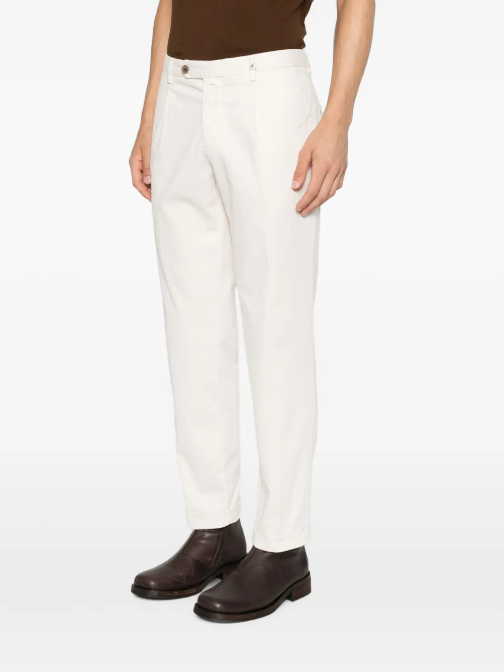 My Myths pleated gabardine trousers Beige