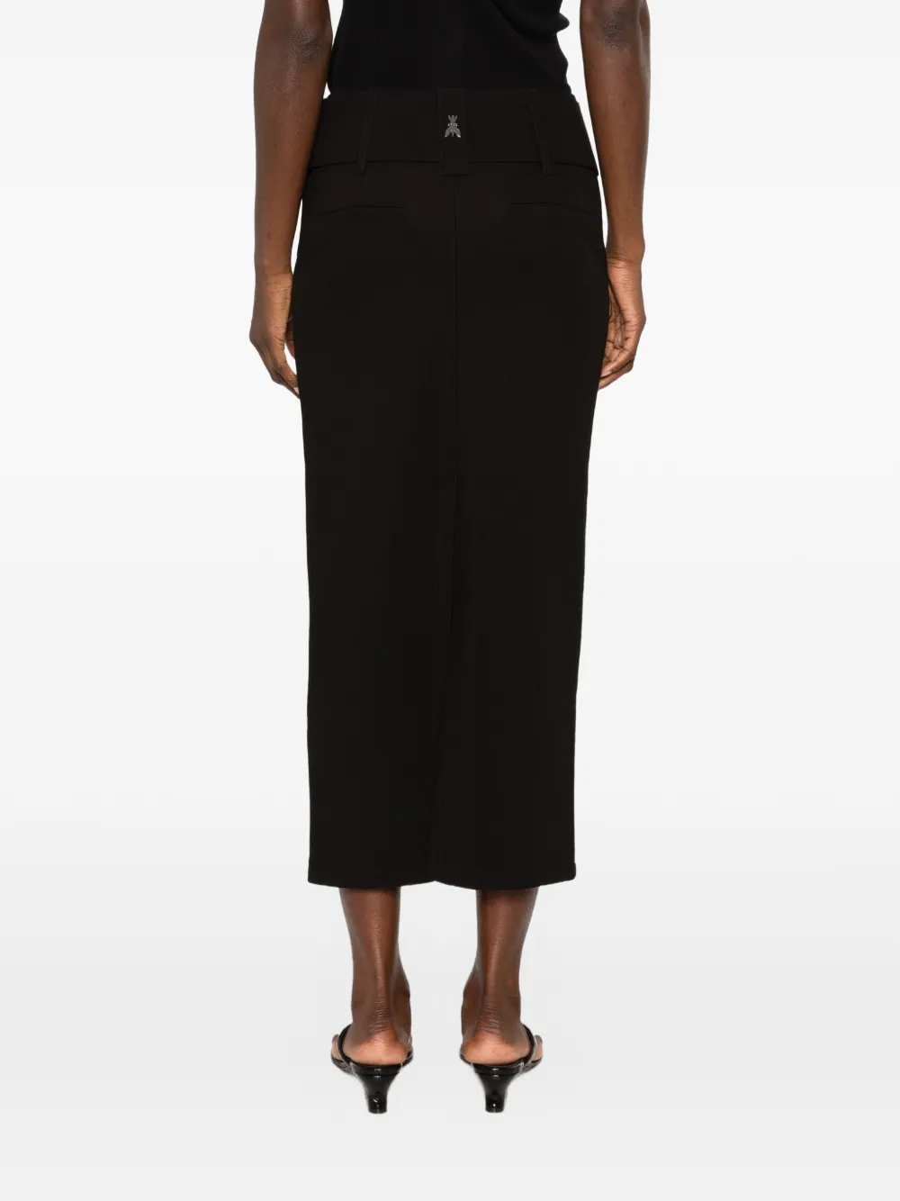 Patrizia Pepe belted pencil midi skirt Zwart