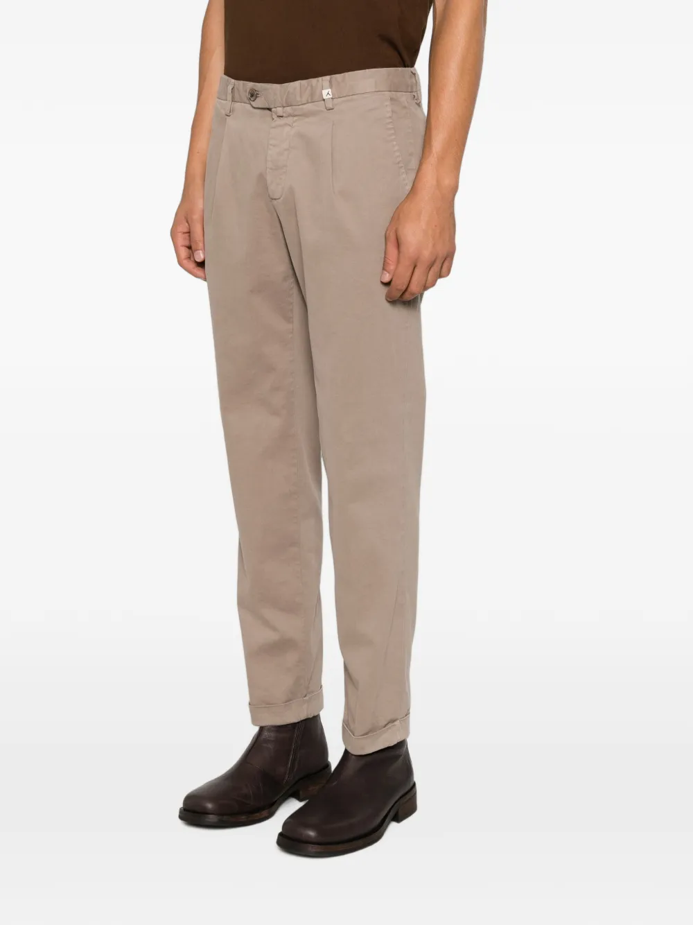 My Myths Broek met plooien Beige