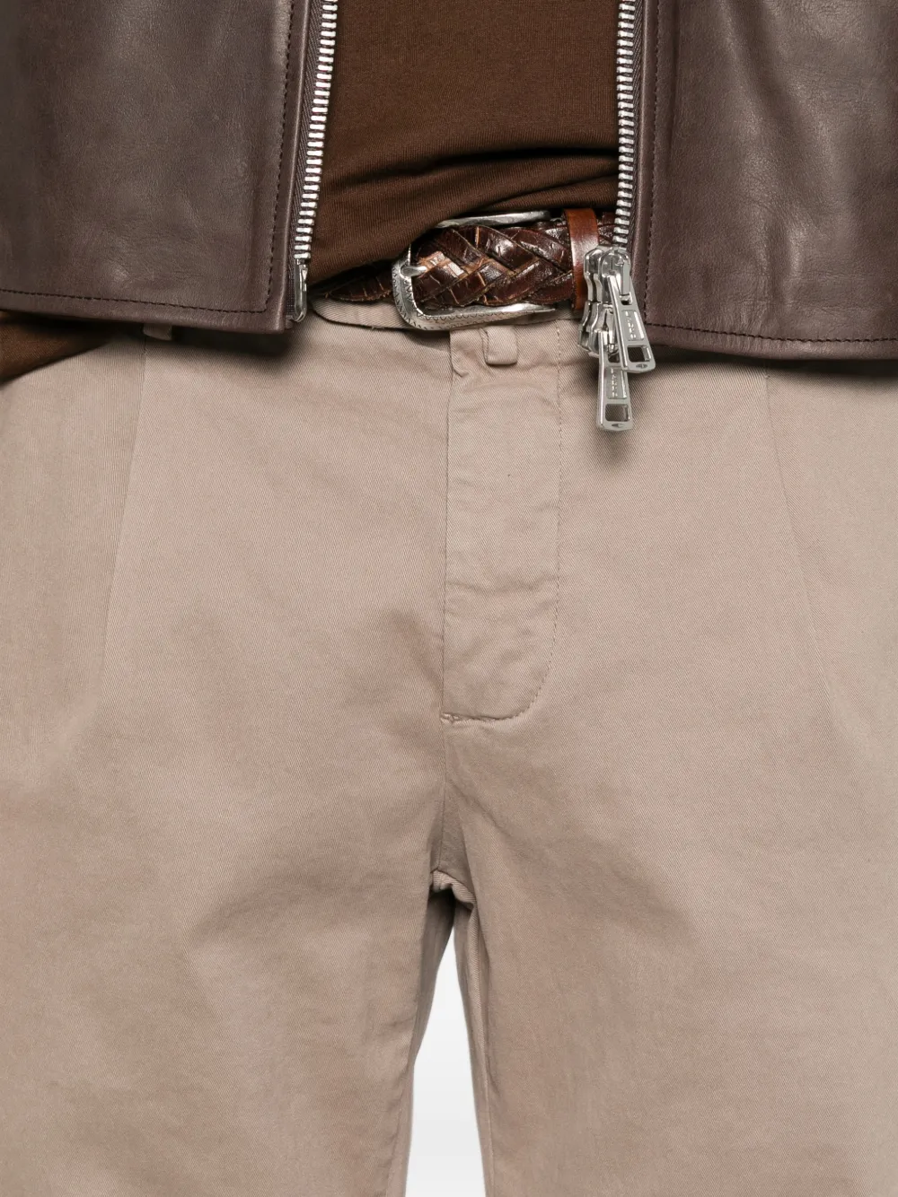 My Myths Broek met plooien Beige