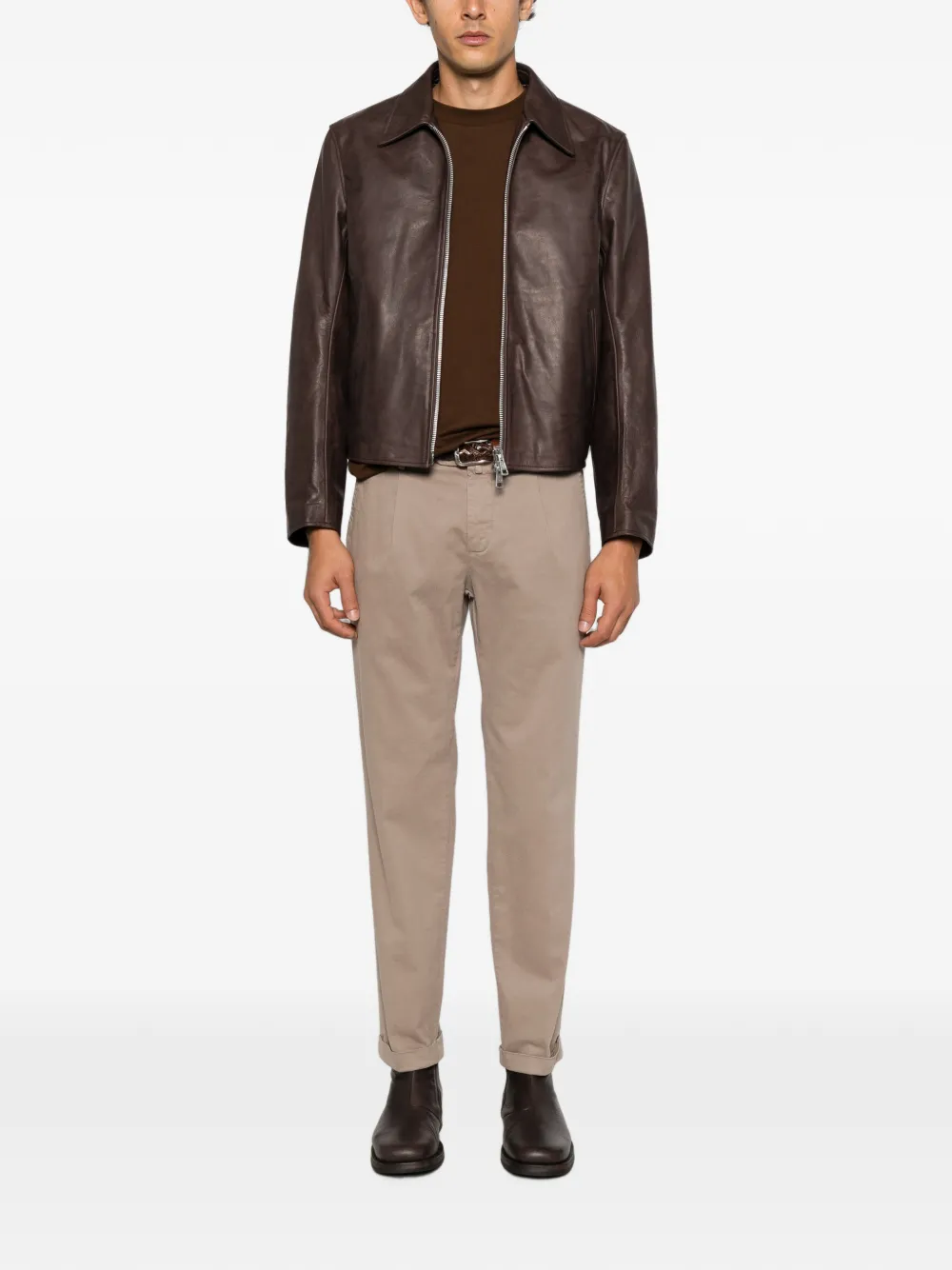 My Myths Broek met plooien Beige