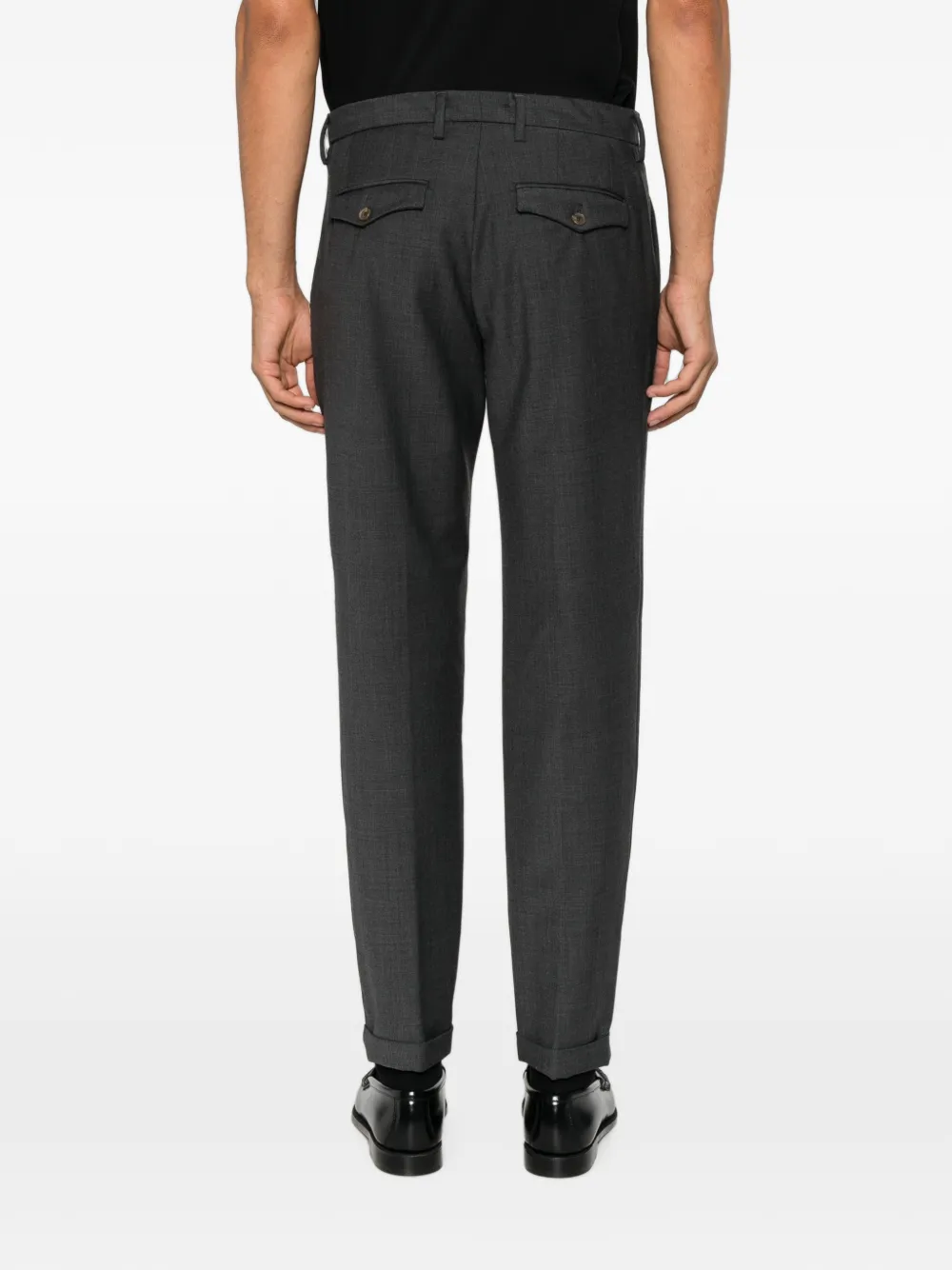 My Myths Geplooide broek met omgeslagen pijpen Grijs