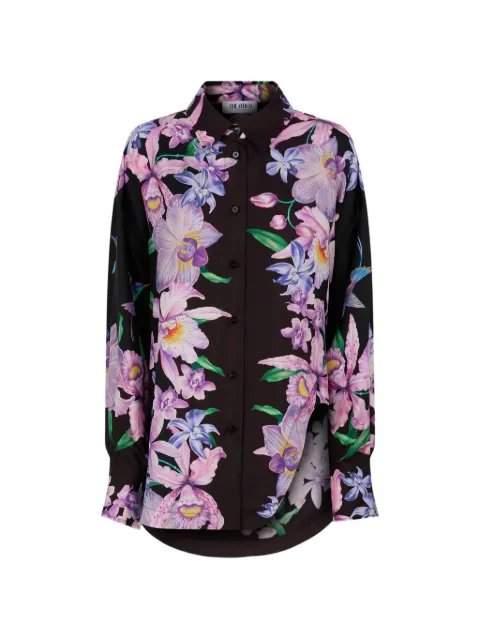 The Attico floral-print long-sleeve shirt