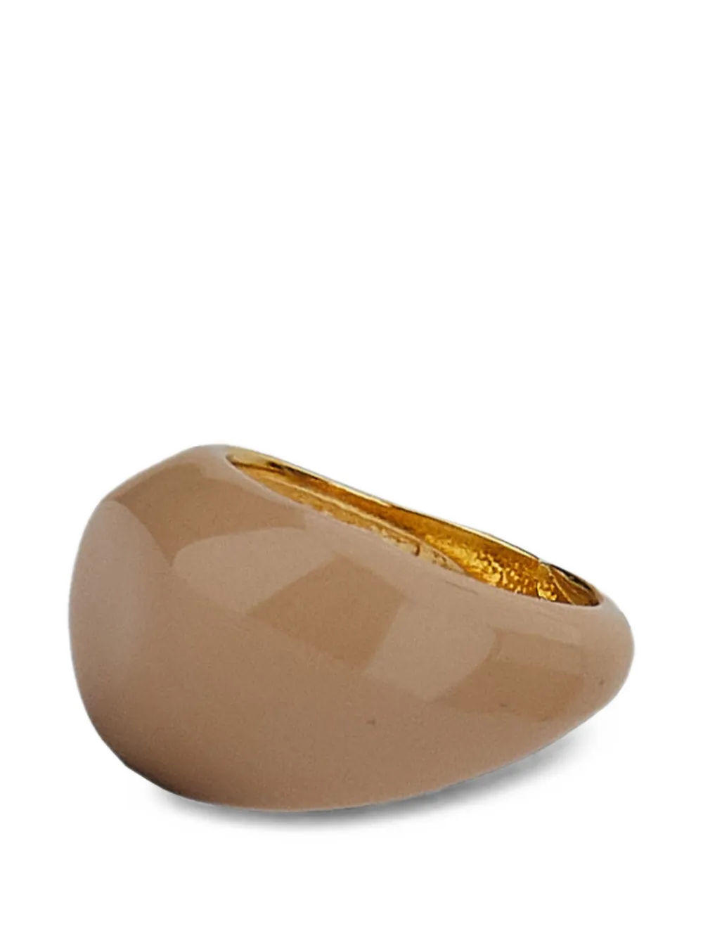 Moi Même Milano enamel-finish chevalier ring - Oro