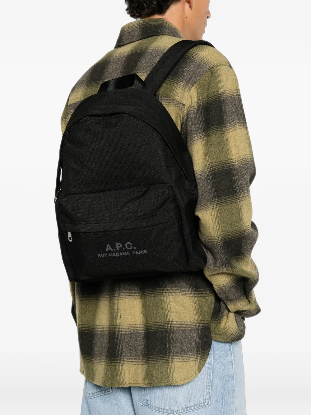 A.P.C. Rugzak met logoprint Zwart