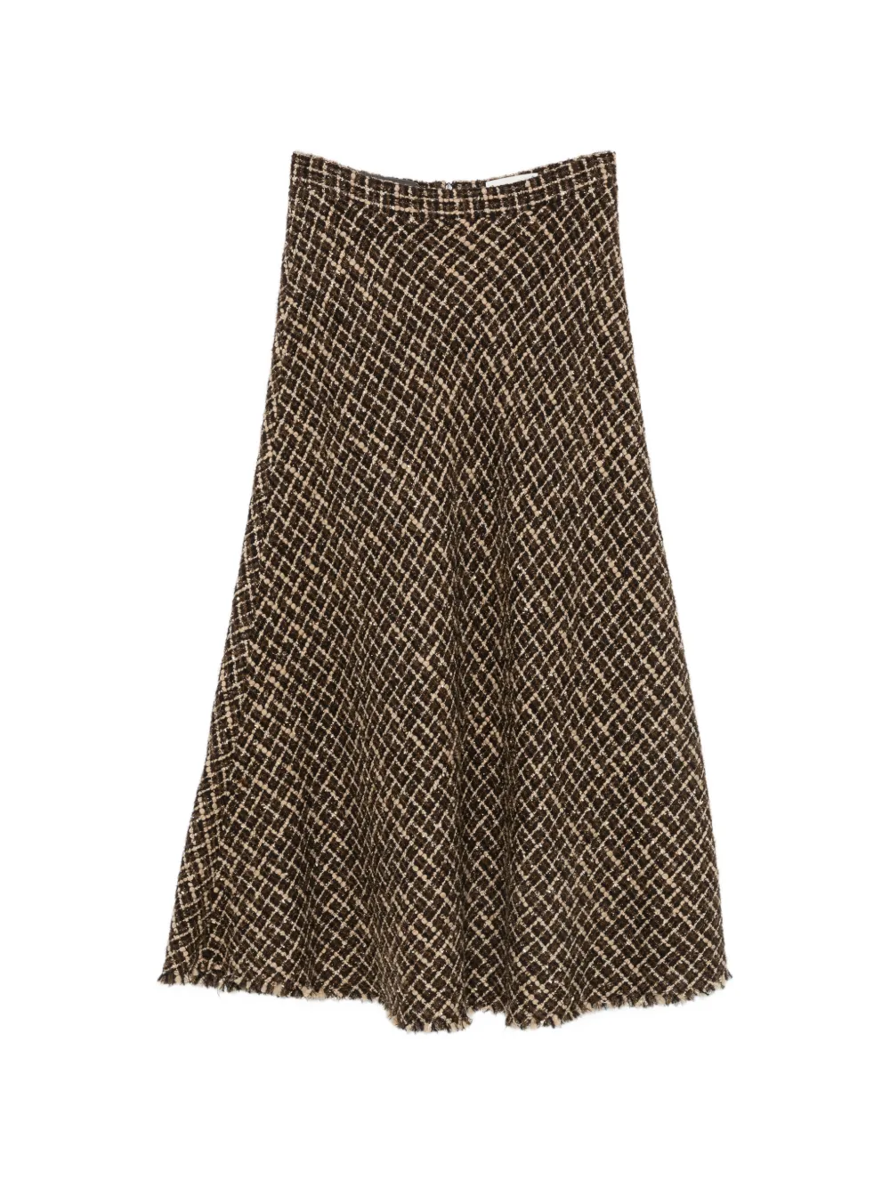 ANDIATA tweed midi skirt