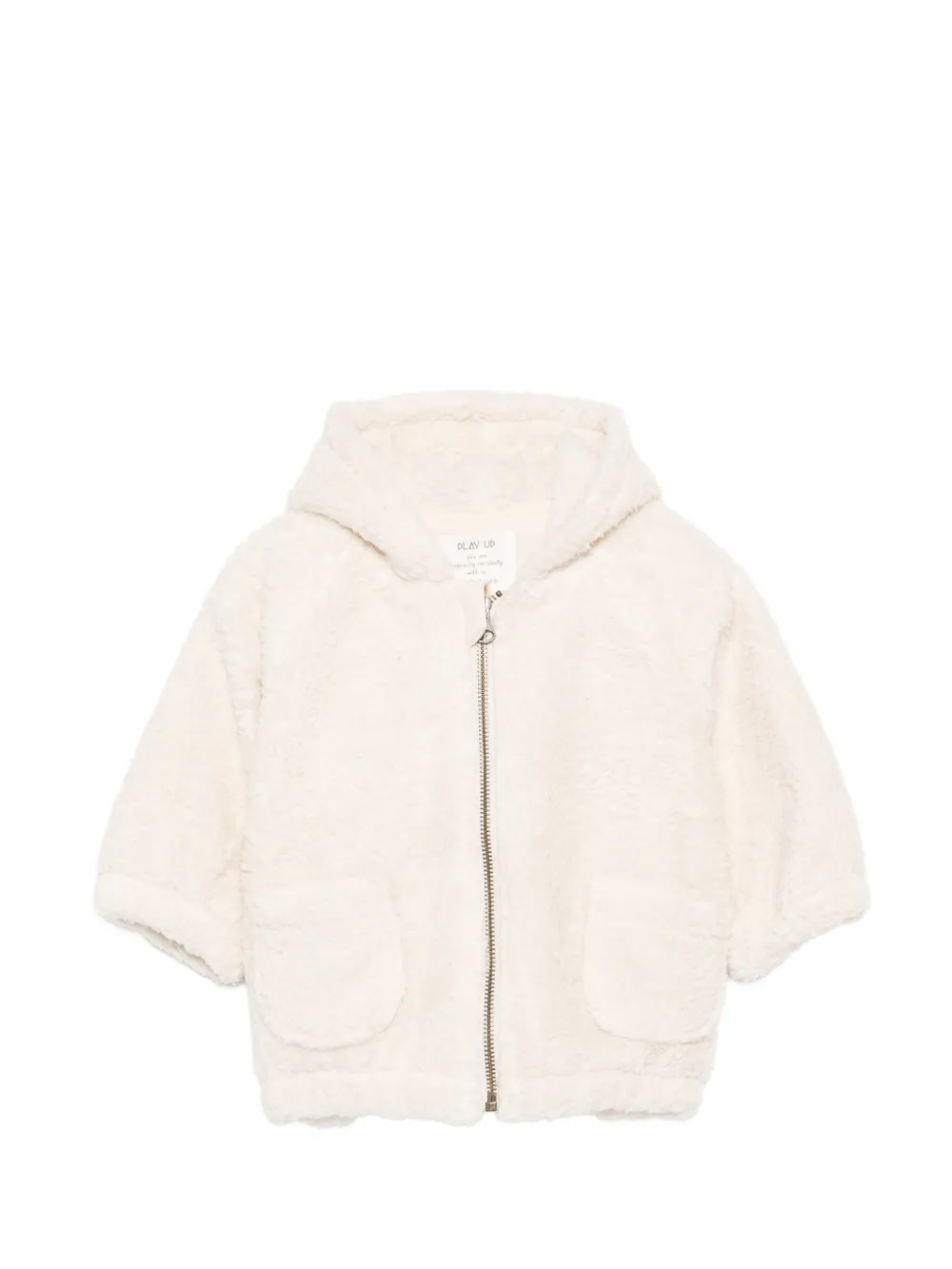 PLAY UP hoodie en polaire à fermeture zippée - Tons neutres PLAY UP hoodie en polaire à fermeture zippée - Tons neutres