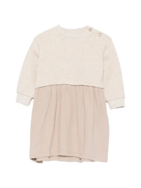 PLAY UP button-detail long-sleeve dress