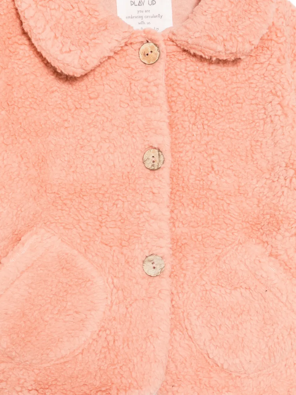 PLAY UP Fleece jas met knopen Roze