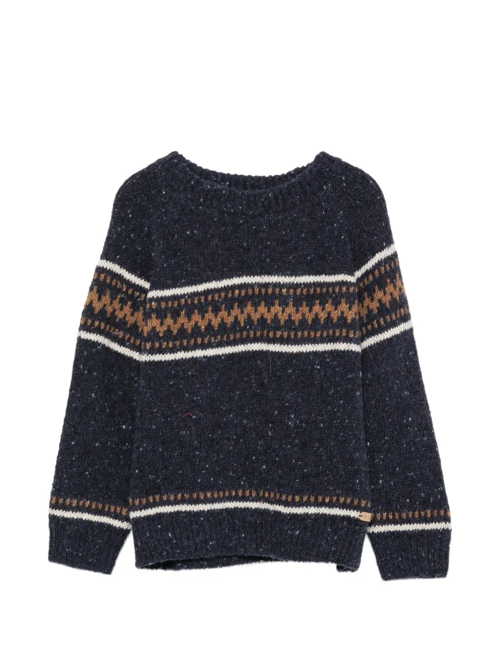LARANJINHA Maglione Fair Isle puntinato - Blu