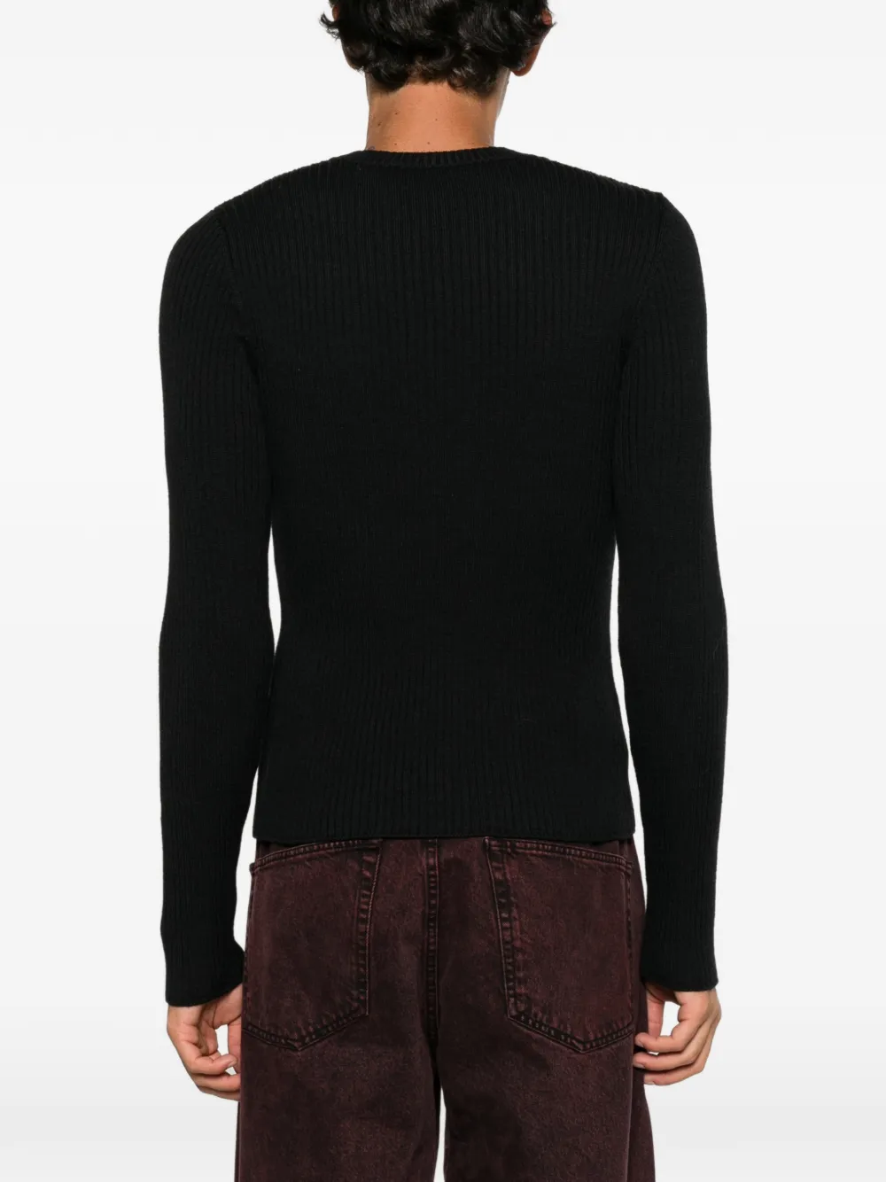 OUR LEGACY ribbed-knit sweater Zwart