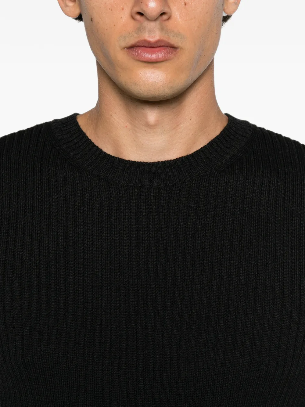 OUR LEGACY ribbed-knit sweater Zwart