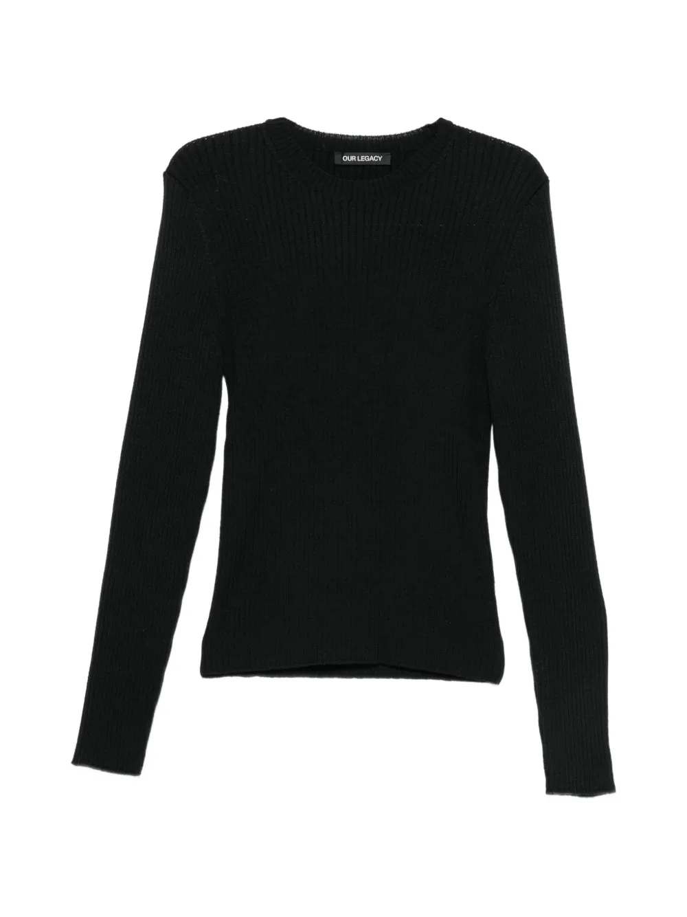 OUR LEGACY ribbed-knit sweater - Nero