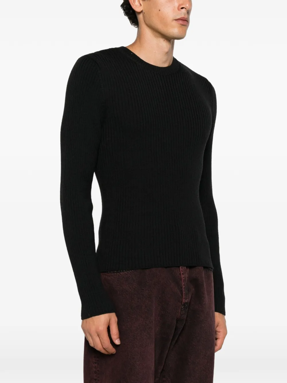 OUR LEGACY ribbed-knit sweater Zwart