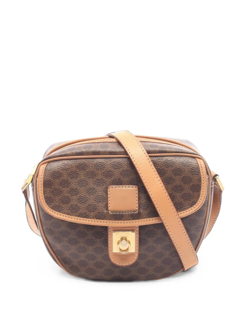 Celine Pre-Owned 2000s Macadam shoulder bag - Marrone