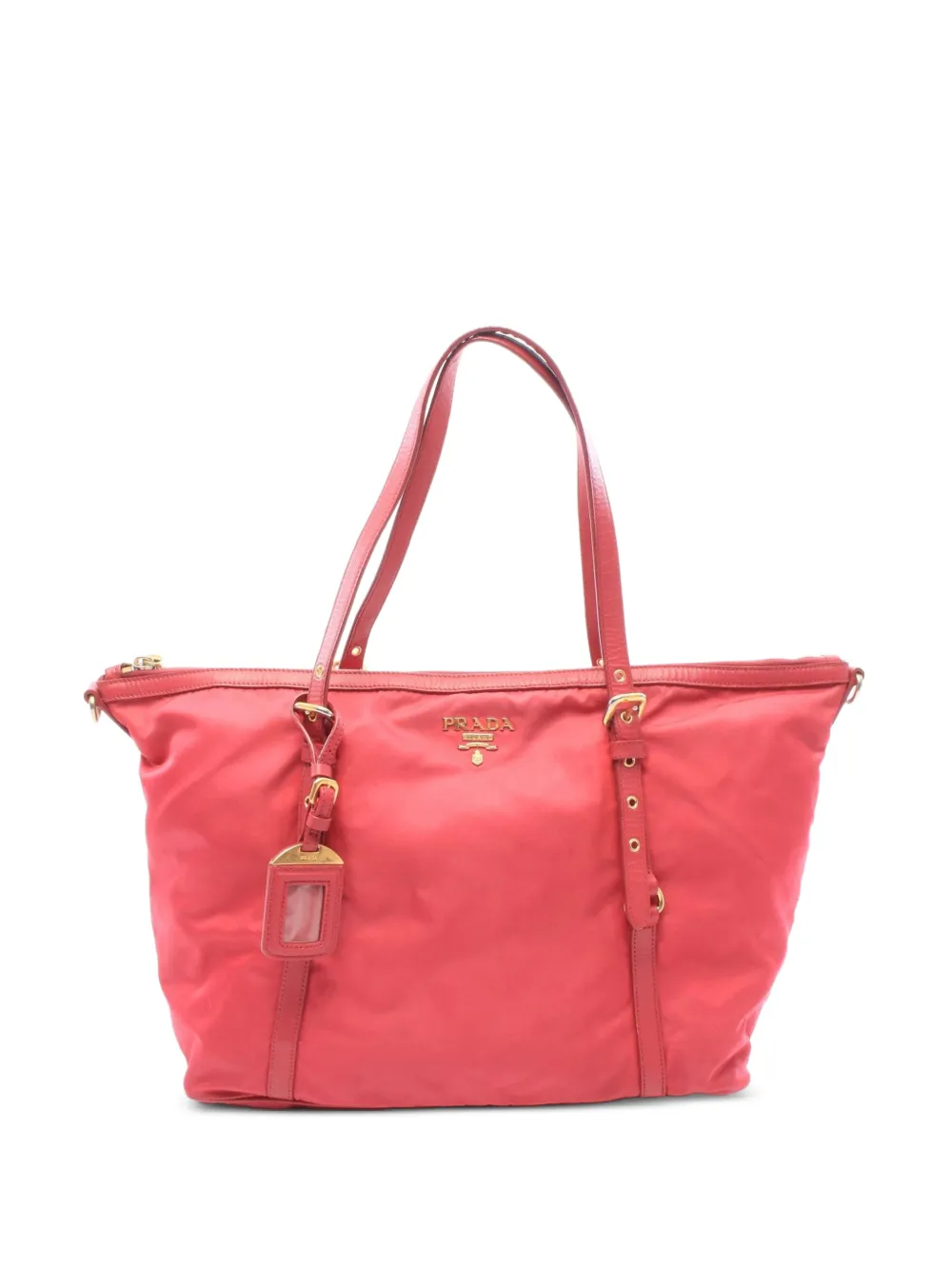 Prada Pre-Owned 2000s buckled tote bag - Red