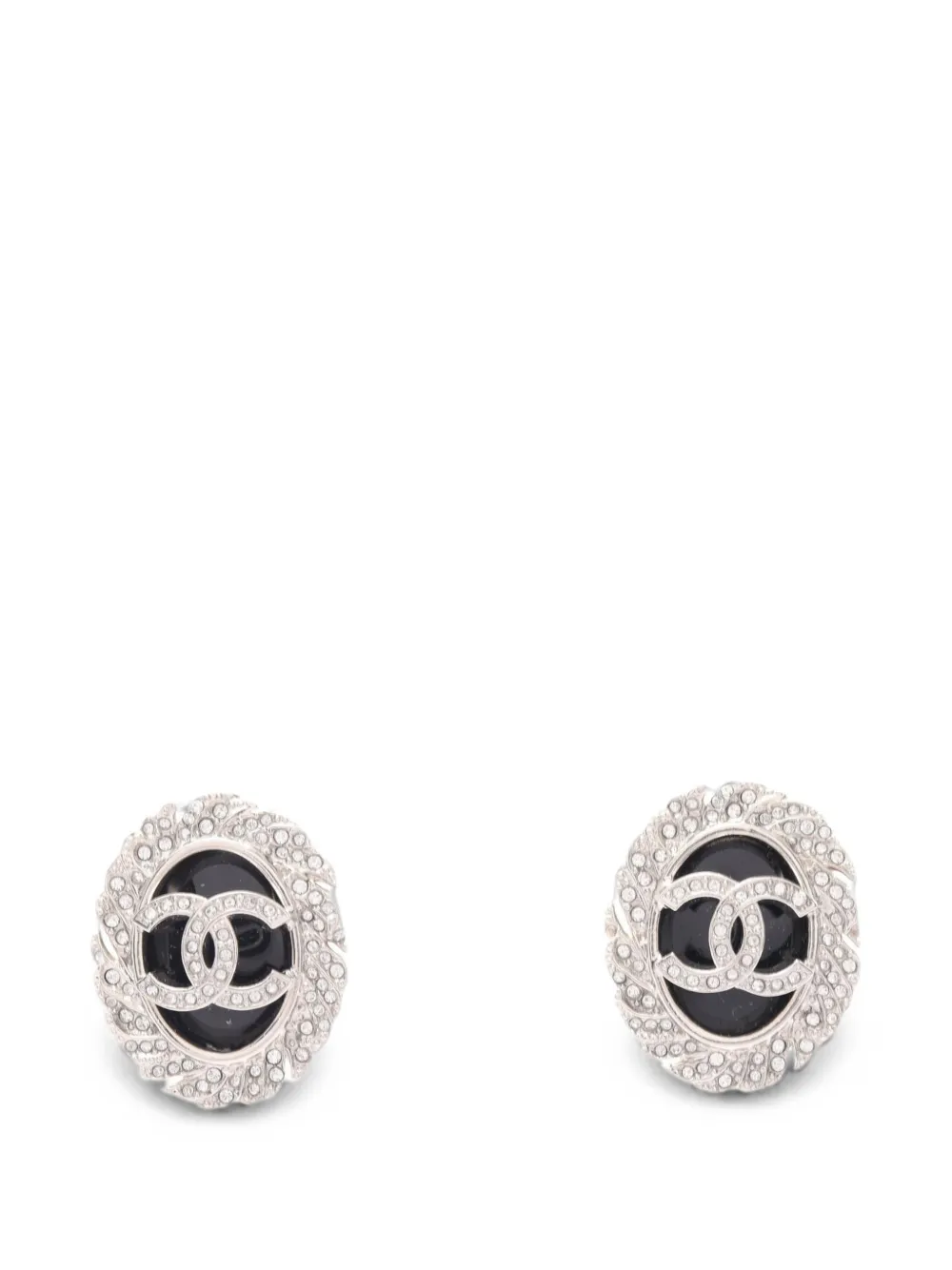 CHANEL Pre-Owned CC-logo earrings - Argento
