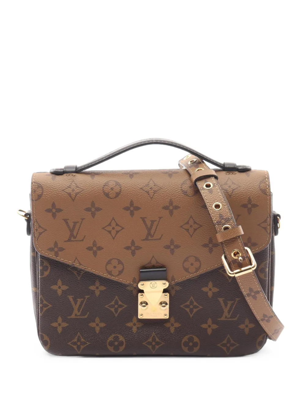Louis Vuitton Pre-Owned 2017s MM Pochette Metis Monogram Reverse Handtasche - Braun