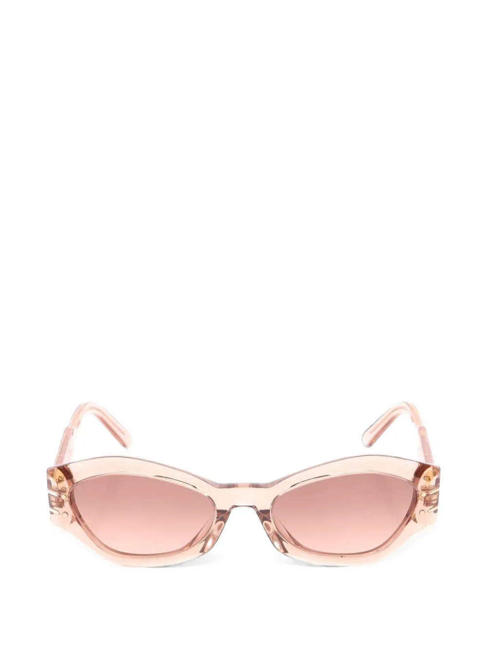 Christian Dior Pre-Owned 2010s Sonnenbrille mit ovalem Gestell - Rosa